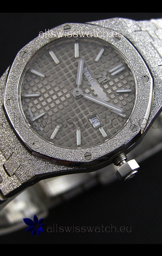 IMG_9085 Audemars Piguet Royal Oak Frosted White Gold QUARTZ 33MM Grey Dial - 1:1 Mirror Replica 2