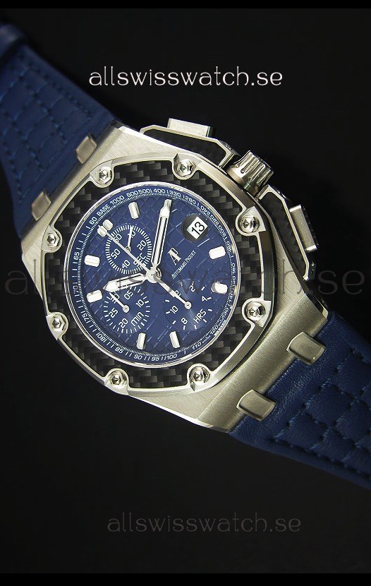 IMG_9085 Audemars Piguet Royal Oak Offshore Juan Pablo Montoya 3120 Movement Blue Dial - 1:1 Mirror Replica 2