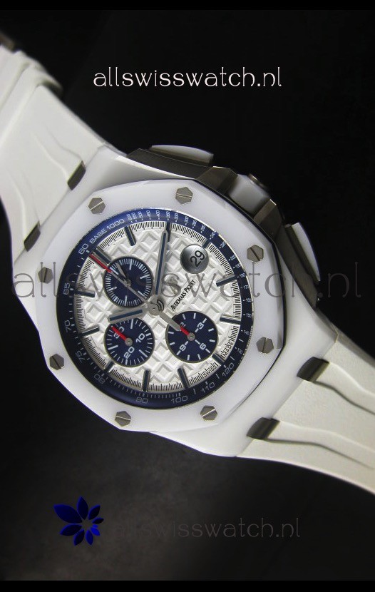 IMG_9085 Audemars Piguet Royal Oak Offshore White Ceramic - Ultimate 1:1 3126 Movement Replica 2