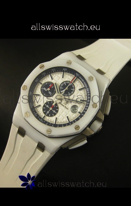 IMG_9085 Audemars Piguet Royal Oak Offshore White Ceramic 1:1 Mirror Ultimate Edition Replica 2