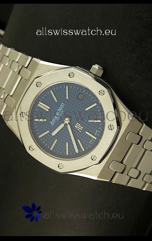 IMG_9085 Audemars Piguet Royal Oak Ultra Thinin Blue Dial Replica 2
