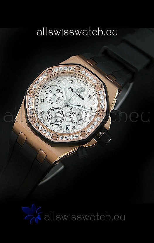 IMG_9085 Audemars Piguet Royal Oak Offshore Lady Alinghi in White Checkered Dial Replica 2