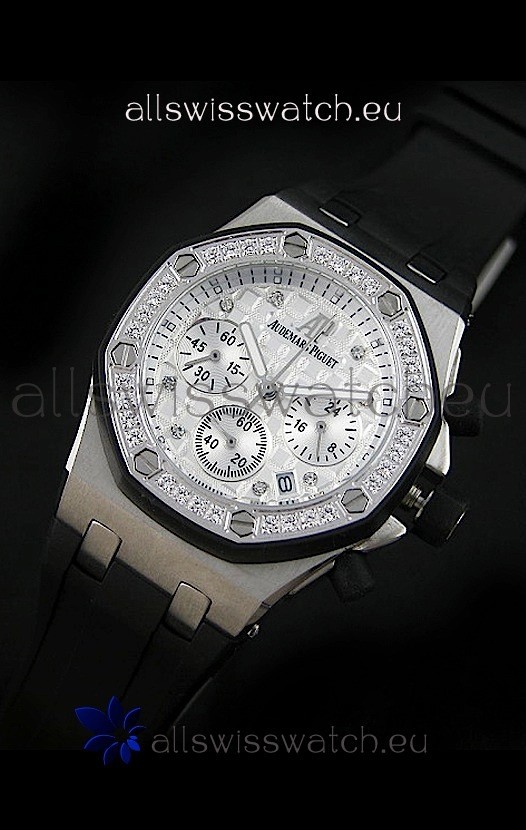 IMG_9085 Audemars Piguet Royal Oak Offshore Lady Alinghi in White Checkered Dial Replica 2
