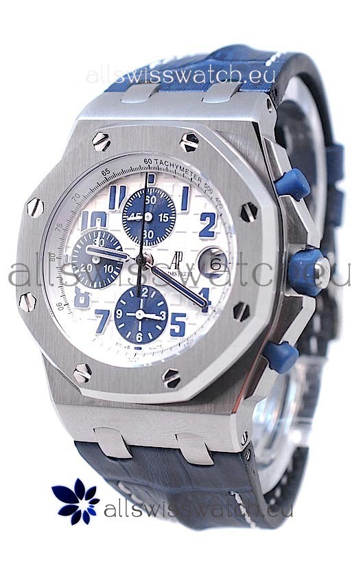 IMG_9085 Audemars Piguet Royal Oak Offshore Navy Edition in White Dial Replica 2