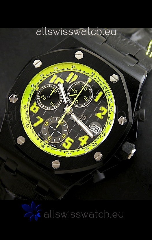 IMG_9085 Audemars Piguet Royal Oak Offshore Bumble Bee Edition - Secs hands at 12 O Clock Replica 2