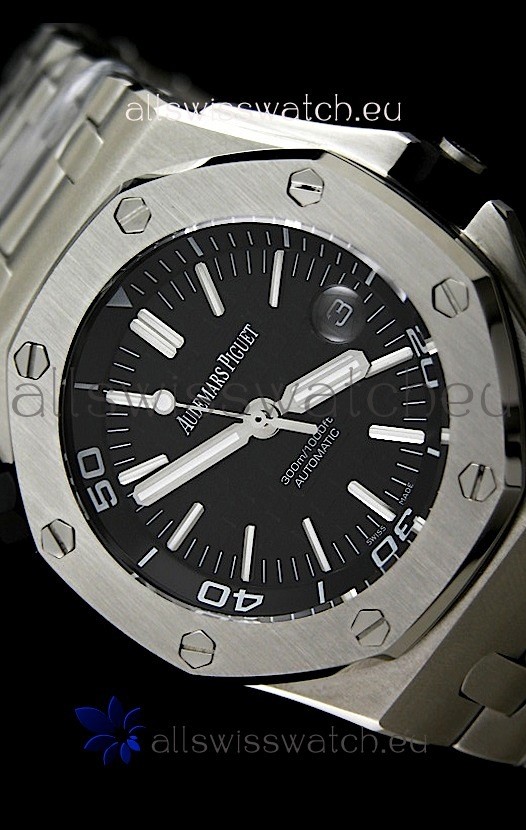 IMG_9085 Audemars Piguet Royal Oak Scuba in Black Dial Replica 2