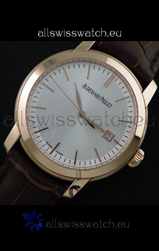 IMG_9085 Audemars Piguet Jules Automatic in Rose Gold Casing Replica 2