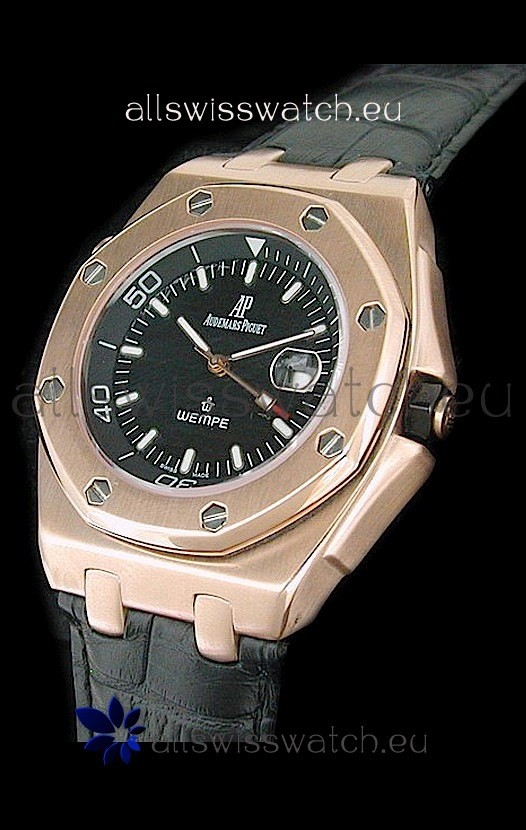 IMG_9085 Audemars Piguet Royal Oak Scuba Wempe in Gold Replica 2