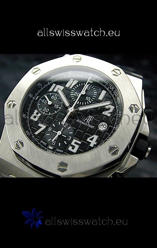 Audemars Piguet Royal Oak in Black Safari Dial - Secs hand 9 O Clock Replica 2