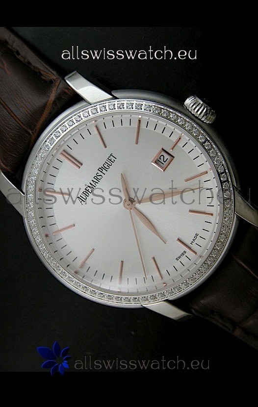 IMG_9085 Audemars Piguet Jules Classic Automatic in White Dial Replica 2