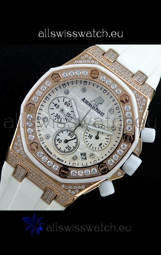IMG_9085 Audemars Piguet Royal Oak Ladies Alinghi Limited Edition in White Replica 2