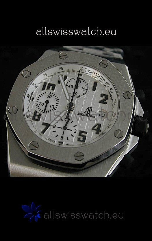 Audemars Piguet Royal Offshore in White Safari Dial - Secs hand 9 O Clock Replica 2