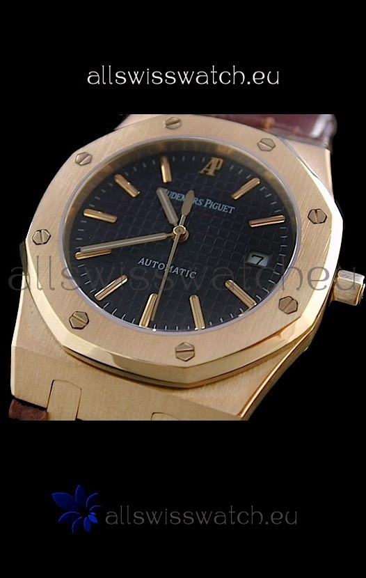 IMG_9085 Audemars Piguet Royal Oak in Black Dial Replica 2