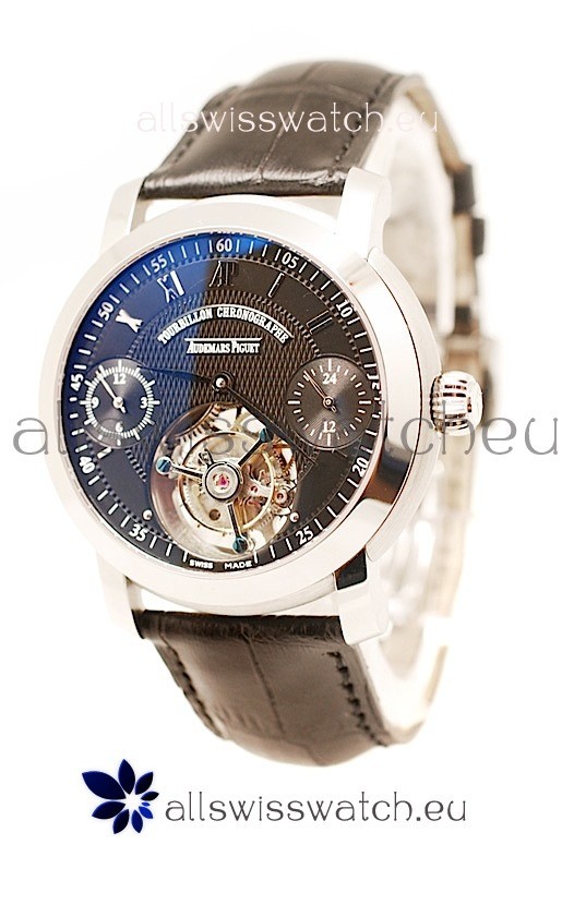IMG_9085 Audemars Piguet Jules Audemars Tourbillon Chronograph in Black Replica 2