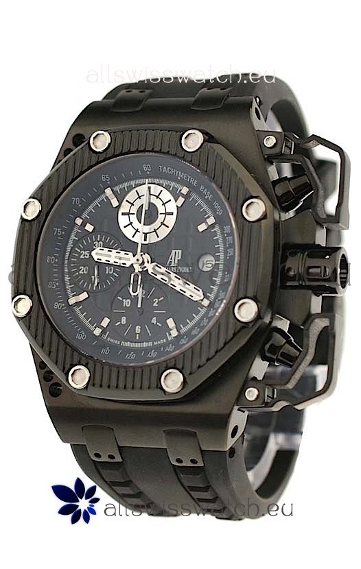 IMG_9085 Audemars Piguet Royal Oak Offshore Survivor Swiss Chronograph in Black Replica 2