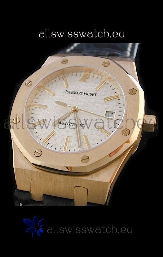IMG_9085 Audemars Piguet Royal Oak in White Dial Replica 2