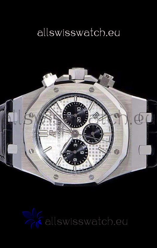 IMG_9085 Audemars Piguet Royal Oak Chronograph White Dial 904L Steel 1:1 Mirror Replica 2
