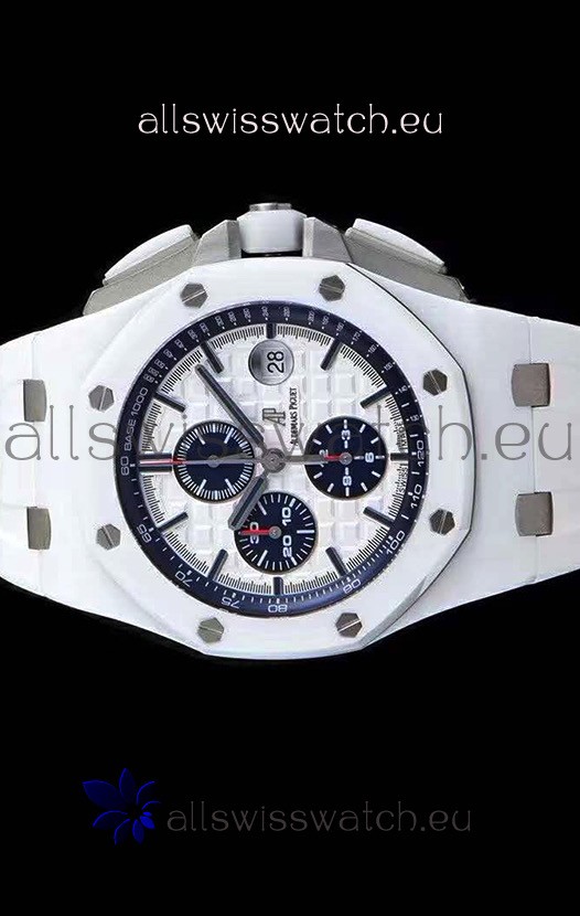 IMG_9085 Audemars Piguet Royal Oak Offshore White Ceramic - Ultimate 1:1 3126 Movement Replica 2