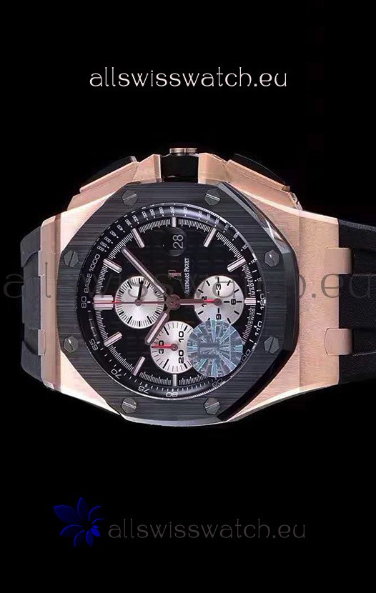 IMG_9085 Audemars Piguet Royal Oak Offshore 44MM Pink Gold 1:1 Mirror 904L Steel Replica 2