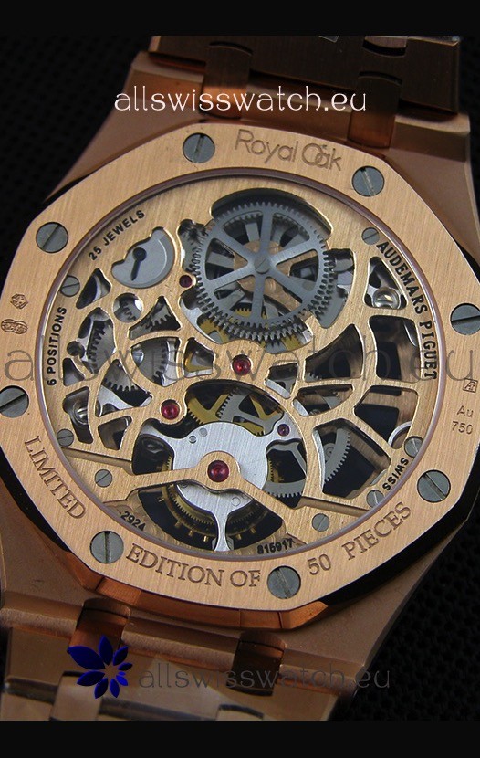 IMG_9085 Audemars Piguet Royal Oak Tourbillon Extra-Thin Openworked Rose Gold Replica 2