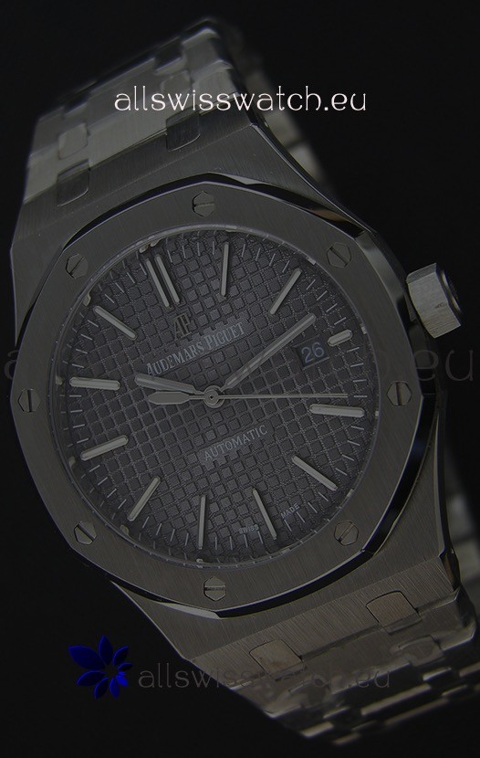 IMG_9085 Audemars Piguet Royal Oak 41MM Grey Dial Steel Strap - 1:1 Mirror Ultimate Edition Replica 2