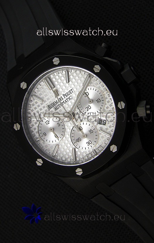 Audemars Piguet Royal Oak Chronograph Silver Toned Dial White Subdials Replica 2