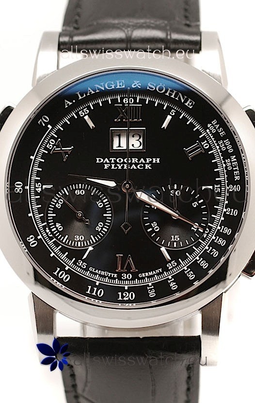 IMG_9085 A. Lange & Sohne Datograph Flybackin Black Dial Replica 2