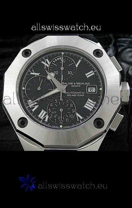IMG_9085 Baume & Mercier Riveria in Black Dial Replica 2