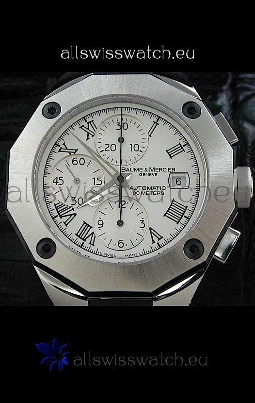 IMG_9085 Baume & Mercier Riveria in White Dial Replica 2