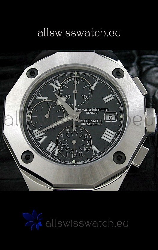 IMG_9085 Baume & Mercier Riveria in Black Dial Replica 2