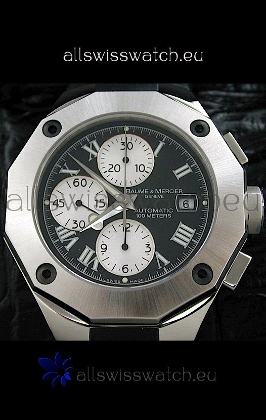 IMG_9085 Baume & Mercier Riveria in Black Dial Replica 2