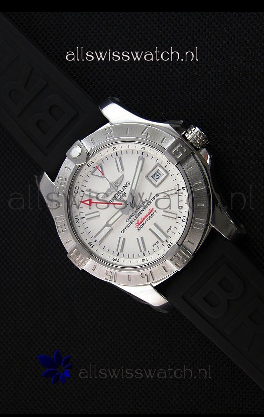 IMG_9085 Breitling Avenger II GMT 1:1 Mirror in White Dial Replica 2