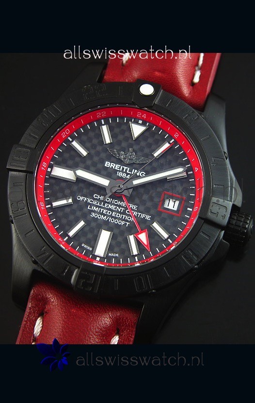 IMG_9085 Breitling Chronometre GMT Carbon Dialin PVD Casing Replica 2