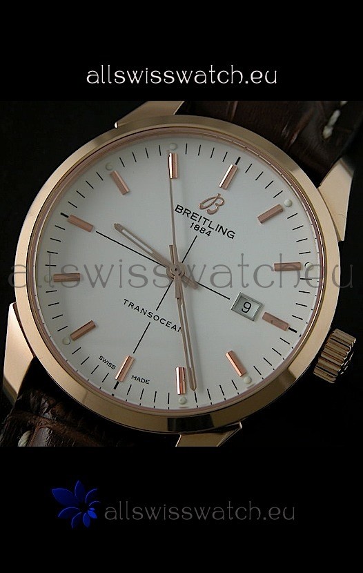 IMG_9085 Breitling Transocean Rose Gold White Dial Replica 2