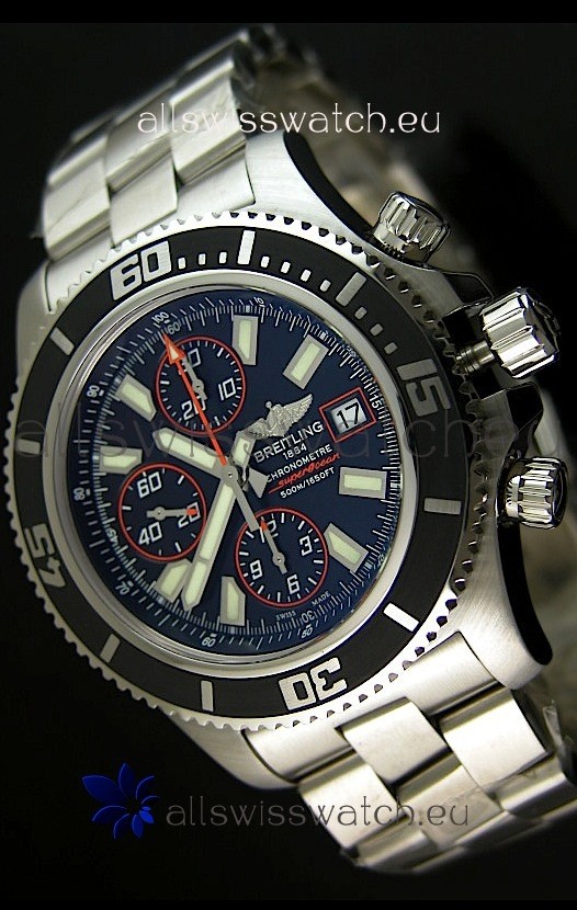 IMG_9085 Breitling SuperOcean Abyss Chronograph - 1:1 Mirror - 44MM Orange Markers Replica 2