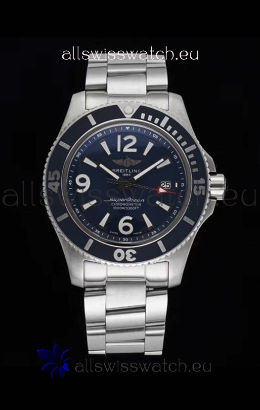 IMG_9085 Breitling Superocean Automatic 44 Steel - Navy Blue Dial 1:1 Mirror Replica 2
