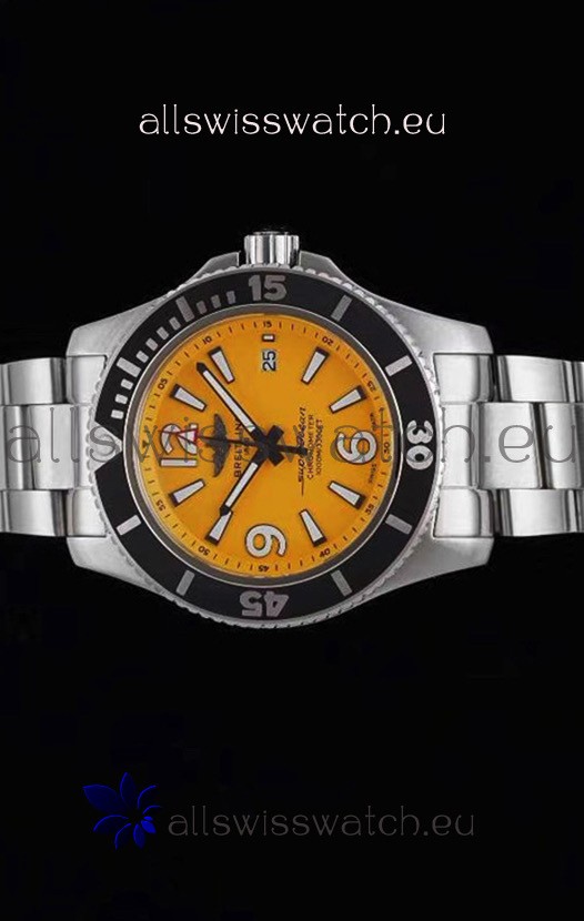 IMG_9085 Breitling Superocean Automatic 44 Steel - Yellow Dial 1:1 Mirror Replica 2