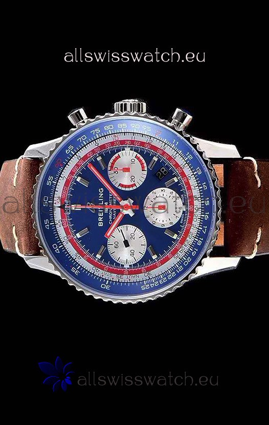 IMG_9085 Breitling Navitimer 1 B01 Chronograph PAN AM Edition 43MM - 904L 1:1 Mirror Replica 2