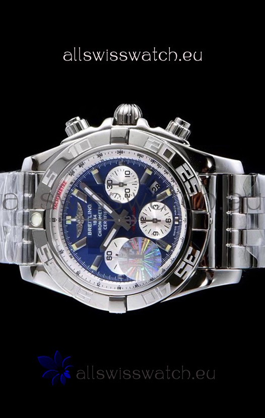 Breitling Chronomat B01 Blue Dial 904L Steel 1:1 Mirror Replica 2