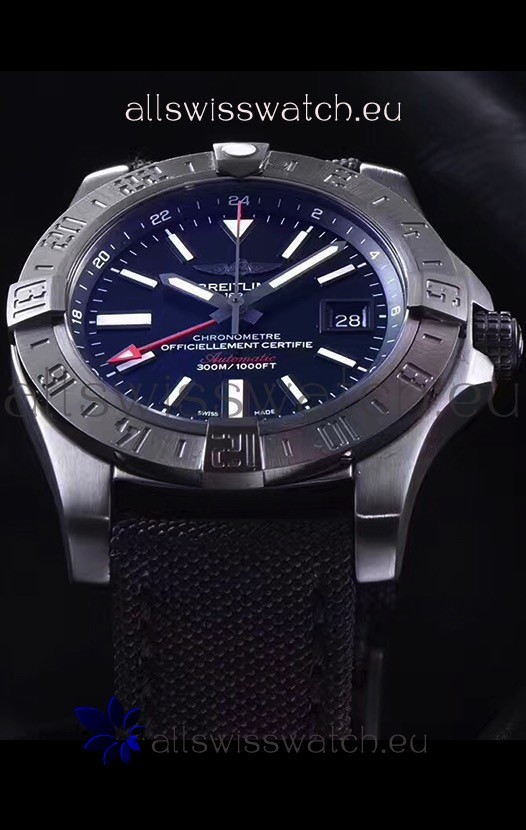IMG_9085 Breitling Avenger II BlackSteel GMT1:1 Ultimate Replica 2