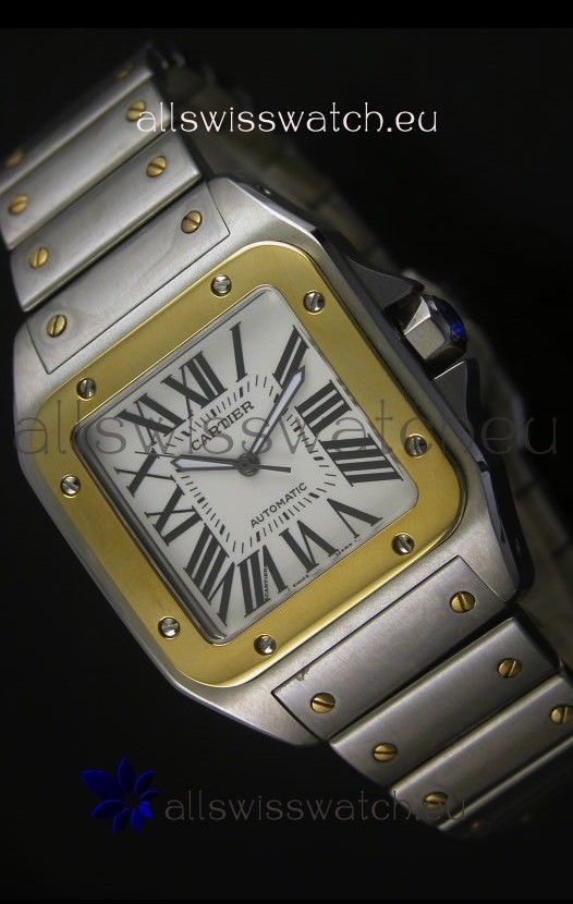 IMG_9085 Cartier Santos 100 38.5MM - 1:1 Mirror Ultimate Replica 2