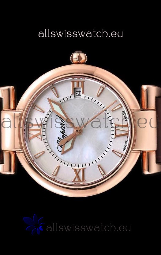 IMG_9085 Chopard Imperiale White Dial Automatic in Rose Gold Case 904L Steel Replica 2