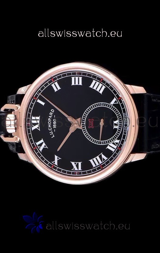 IMG_9085 Chopard Louis-Ulysse The Tribute Rose Gold Black Dial Replica 2