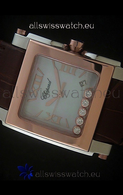 IMG_9085 Chopard Happy Sportin Brown Strap Replica 2