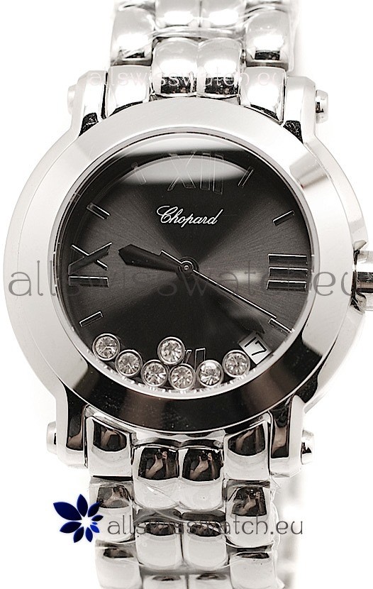 IMG_9085 Chopard Happy Sport Ladies Steel in Black Dial Replica 2