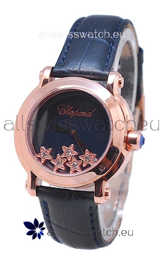 IMG_9085 Chopard Happy Sport Star Shaped Diamonds Rose Gold Replica 2