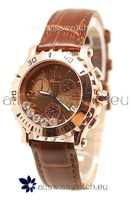 IMG_9085 Chopard Happy Sport Ladies Gold Replica 2