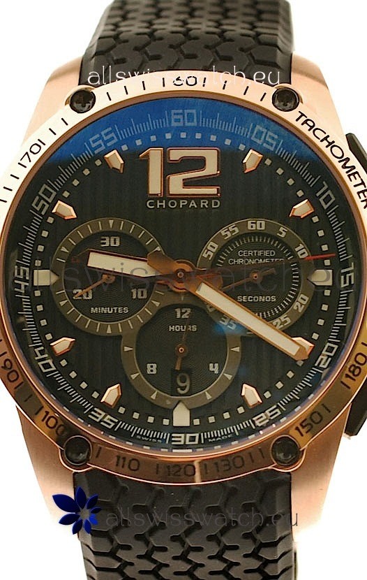 IMG_9085 Chopard Classic Racing Superfast Gold in Black Dial Replica 2
