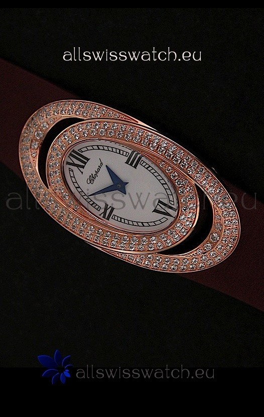 IMG_9085 Chopard Xtravagzain Brown Strap Replica 2
