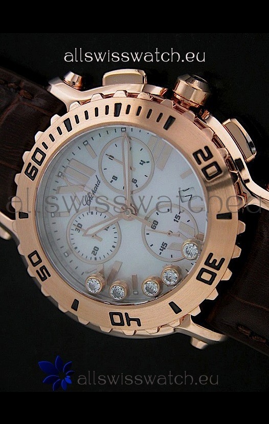 IMG_9085 Chopard Happy Sportin Brown Strap Replica 2